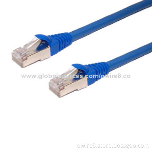 Cat5 Patch Cord Blue Jacket Cables with Copper Conductor